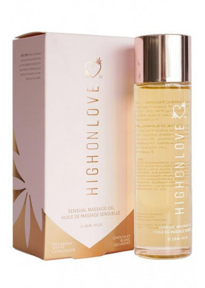 Массажное масло с ароматом белого шоколада High On Love White Chocolate Massage Oil - 120 мл.