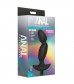 Черный анальный вибратор Silicone Vibrating Prostate Massager 04 - 16,5 см.