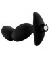 Черный анальный вибратор Silicone Vibrating Prostate Massager 04 - 16,5 см.