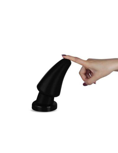Черная анальная пробка King-Sized Anal Shocker - 19 см.