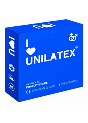 Классические презервативы Unilatex Natural Plain - 3 шт.