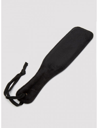 Черная шлепалка Bound to You Faux Leather Small Spanking Paddle - 25,4 см.
