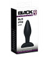 Чёрный анальный стимулятор Silicone Butt Plug Small - 9 см.