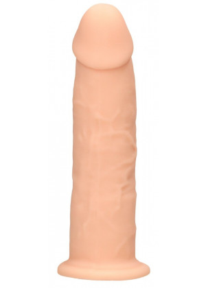 Телесный фаллоимитатор без мошонки Silicone Dildo Without Balls - 19,2 см.