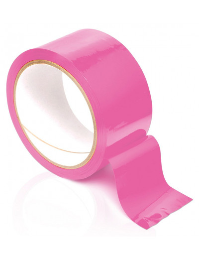 Розовая самоклеящаяся лента для связывания Pleasure Tape - 10,6 м.