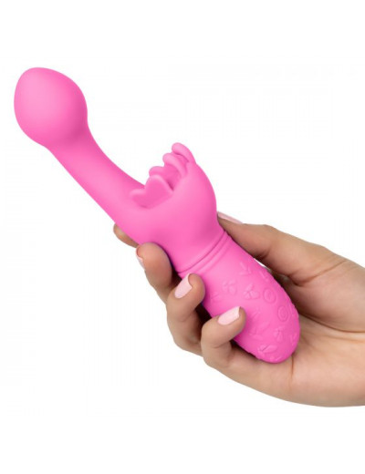 Розовый вибратор-кролик Rechargeable Butterfly Kiss