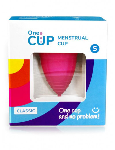 Розовая менструальная чаша OneCUP Classic - размер S