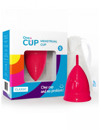 Розовая менструальная чаша OneCUP Classic - размер S