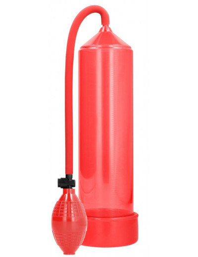 Красная ручная вакуумная помпа для мужчин Classic Penis Pump