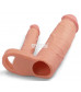 Телесная насадка для двойного проникновения Add 2 Pleasure X Tender Double Penis Sleeve - 20 см.