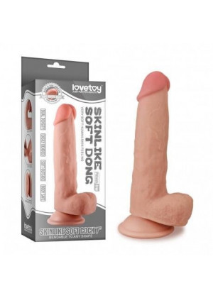 Телесный фаллоимитатор Skinlike Soft Cock 7 - 18,4 см.