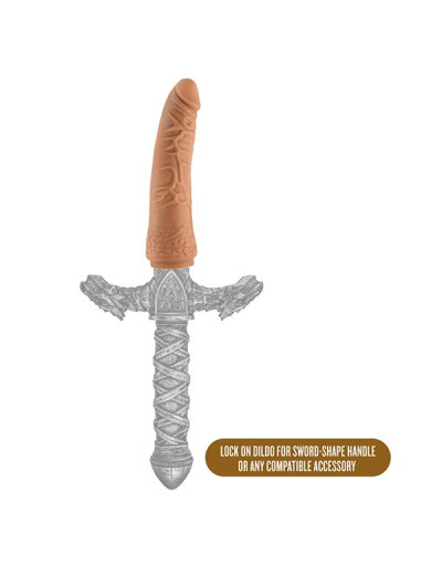 Насадка-фаллоимитатор для трусиков с плугом Realistic 7.5 Inch Lock On Dildo - 19 см.