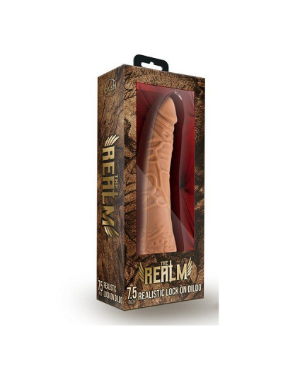 Насадка-фаллоимитатор для трусиков с плугом Realistic 7.5 Inch Lock On Dildo - 19 см.
