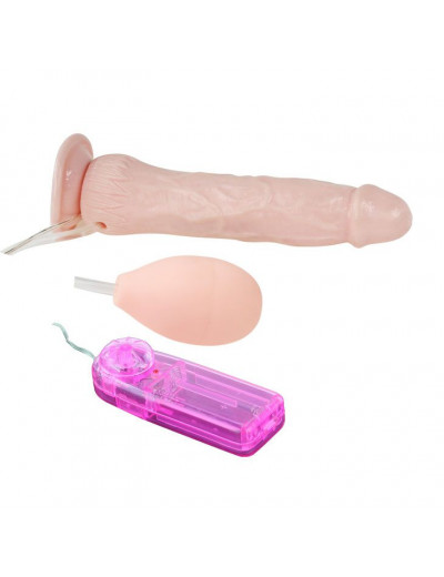 Вибратор с имитацией семяизвержения Eros Fountain - 19,5 см.