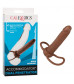 Коричневая насадка для двойного проникновения Accommodator Dual Penetrator - 13,2 см.