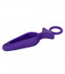 Фиолетовая силиконовая пробка с прорезью Silicone Groove Probe - 10,25 см.
