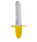 Мощный пульсатор в форме банана Banana Pulsator - 19,5 см.