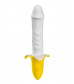 Мощный пульсатор в форме банана Banana Pulsator - 19,5 см.