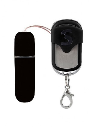 Черная вибропуля  Remote Vibrating Bullet с пультом ДУ
