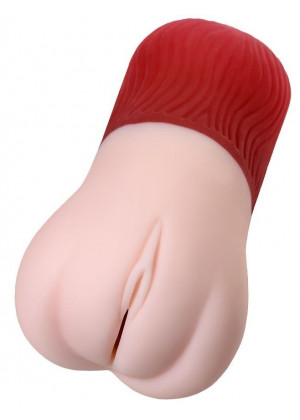 Телесный реалистичный мастурбатор с выпадающей маткой Gokusai Uterus