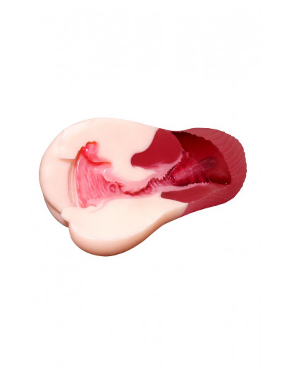 Телесный реалистичный мастурбатор с выпадающей маткой Gokusai Uterus