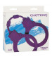 Фиолетовые силиконовые наручники Stretchy Cuffs Purple