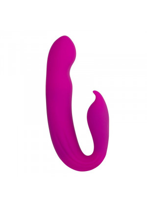 Розовый вибратор G-Spot Dual Stimulator - 17,1 см.