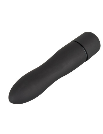 Чёрная вибропуля Mini Vibe - 8,2 см.