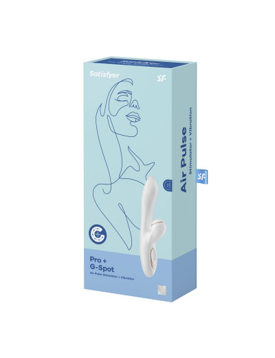 Вибромассажер с вакуумно-волновой клиторальной стимуляцией Satisfyer Pro + G-Spot - 22 см.