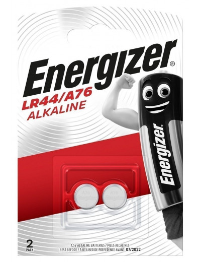 Батарейки Energizer Alkaline типа LR44/A76 - 2 шт.