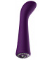 Фиолетовый вибромассажер для точки G Glimmer - 20,5 см.