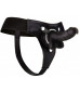 Чёрный страпон Realistic 7 Inch Strap-On - 21,3 см.