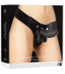 Чёрный страпон Realistic 7 Inch Strap-On - 21,3 см.