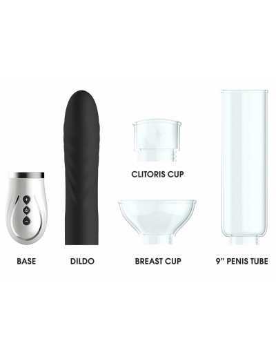 Черный набор Twister 4 in 1 Rechargeable Couples Pump Kit