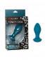 Бирюзовая анальная вибропробка с кристаллом Power Gem Vibrating Crystal Probe - 10,75 см.
