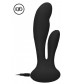 Черный вибратор G-Spot and Clitoral Vibrator Flair - 17,5 см.