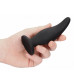 Черная анальная пробка Curve Butt Plug - 11,4 см.