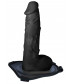Черный поясной полый фаллоимитатор Lust Hollow Strap-On - 23 см.