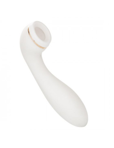 Белый вакуумный вибромассажер Empowered Smart Pleasure Idol - 17,75 см.