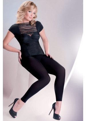Черные легинсы из микрофибры Microfibre Leggings Plus Size 100 den