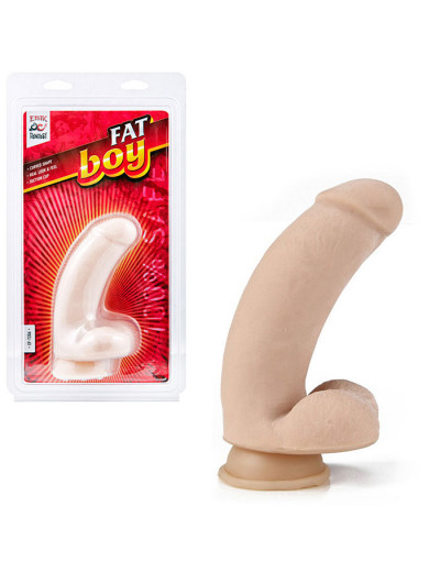 Изогнутый дилдо Fat Boy - 17 см.