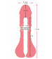 Телесная насадка-мастурбатор 2-in-1 Extension Masturbator - 21 см.