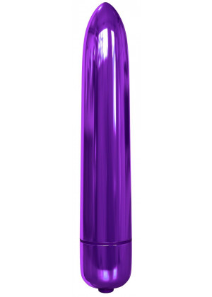 Фиолетовая гладкая вибропуля Rocket Bullet - 8,9 см.