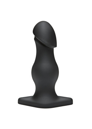 Чёрная анальная пробка TitanMen The Rumpy - 16,5 см.