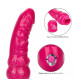 Розовый вибратор-реалистик с блестками Naughty Bits Lady Boner Bendable Personal Vibrator - 20 см.