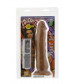 Коричневый вибратор на присоске PERSONALITIES AMORITA 8 LATIN VIBRATOR - 20,2 см.