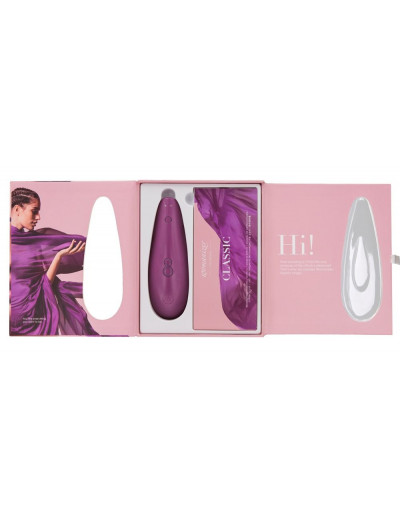 Фиолетовый бесконтактный клиторальный стимулятор Womanizer Classic