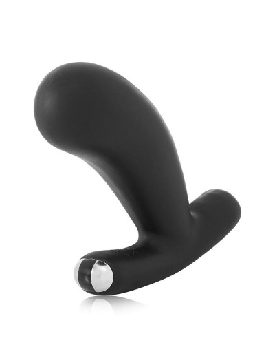 Черный вибромассажер простаты Nuo Vibrating Butt Plug - 10 см.