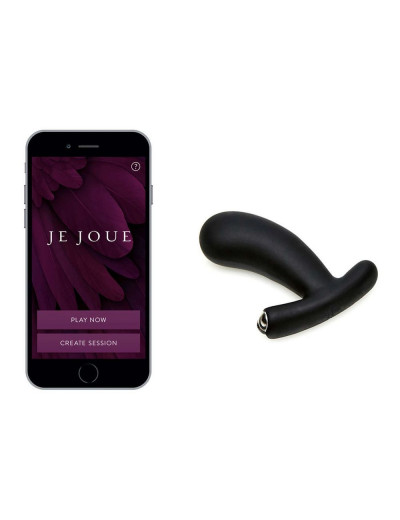 Черный вибромассажер простаты Nuo Vibrating Butt Plug - 10 см.