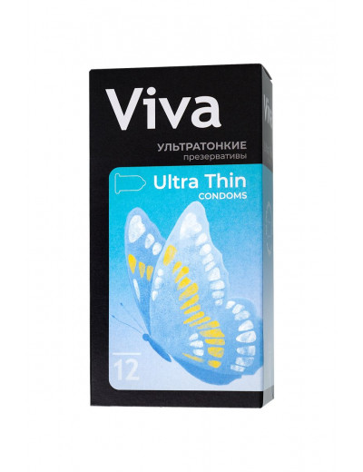 Ультратонкие презервативы VIVA Ultra Thin - 12 шт.